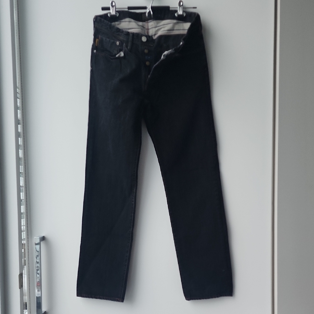 Paul Smith Jeans 100% Cotton Straight Leg Button Up Fly Jeans